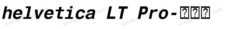 helvetica LT Pro字体转换